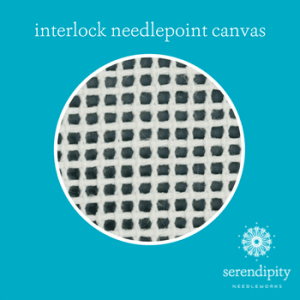 Interlock canvas is typically used for screen-printed designs and is frequently found in kits.