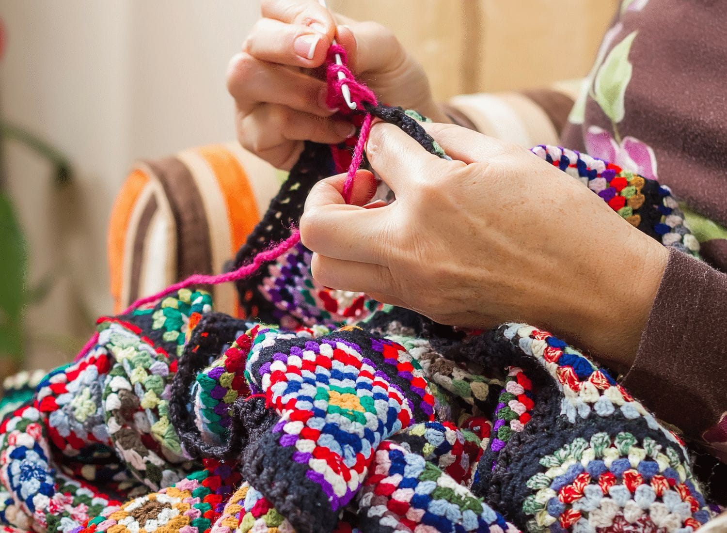 Take care of yourself: stitch a little every day.