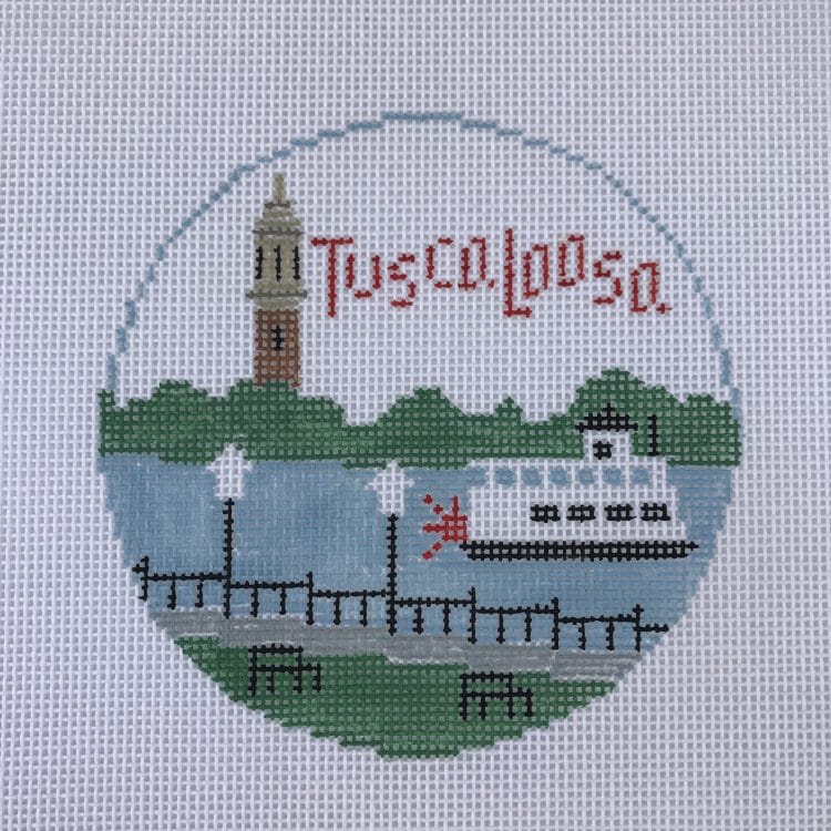 Tuscaloosa needlepoint canvas by Kathy Schenkel Designs