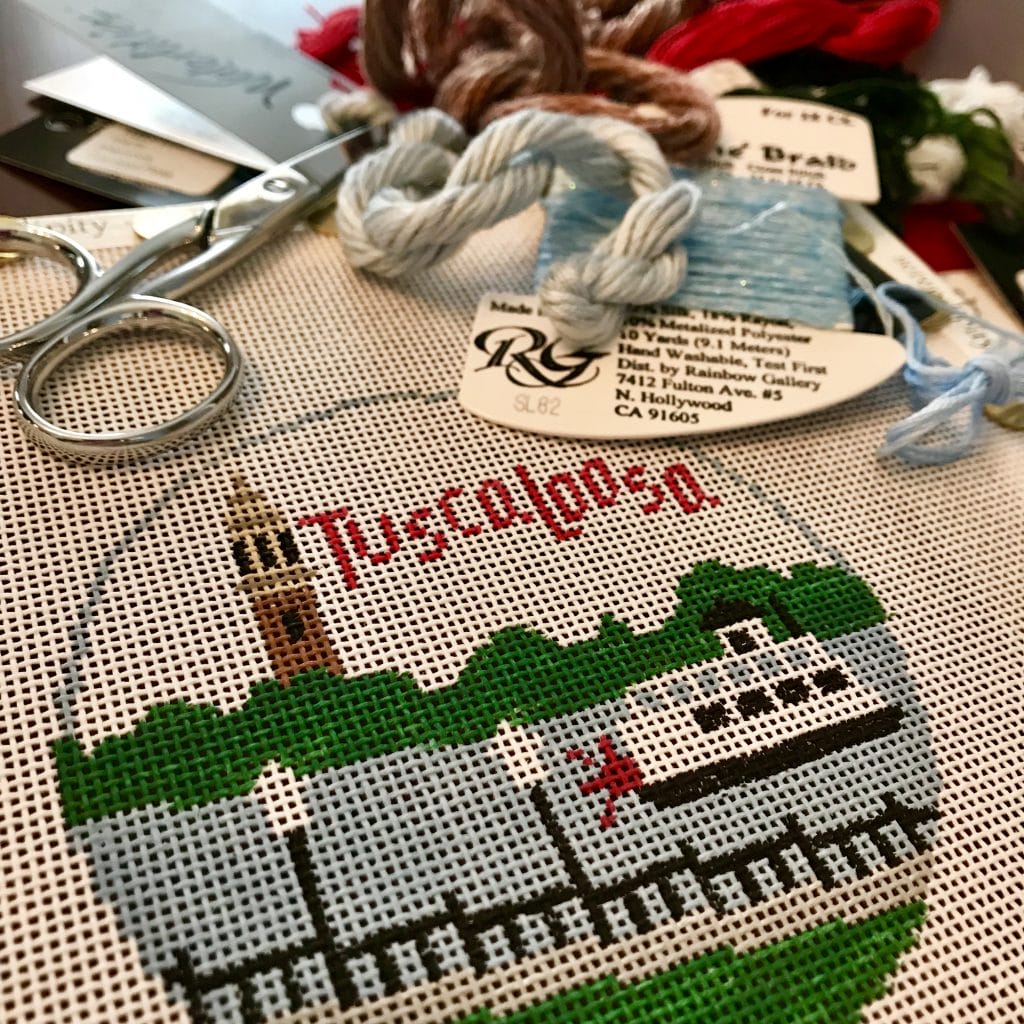 Tuscaloosa needlepoint canvas