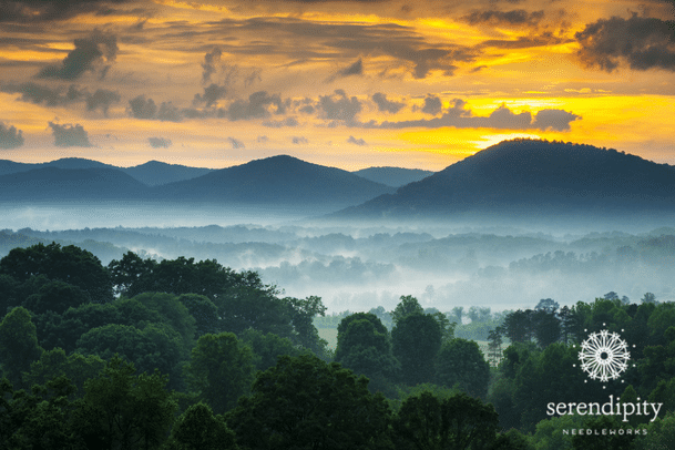 Sunset in the Blue Ridge Mountains