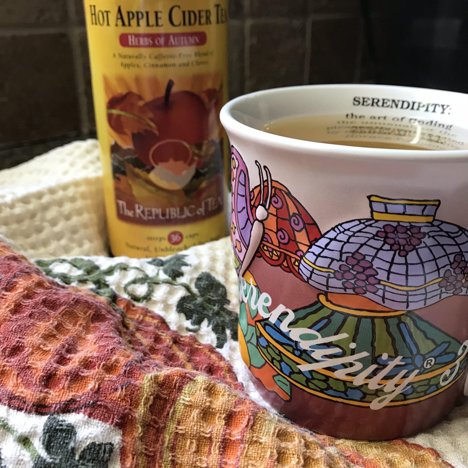 My first cup of Hot Apple Cider Tea of the season.