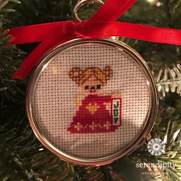 One of the many cross stitch ornaments I stitched for our first Christmas in 1983...