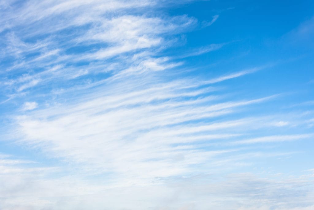 Bluebird Skies And Wispy White Clouds - Serendipity Needleworks