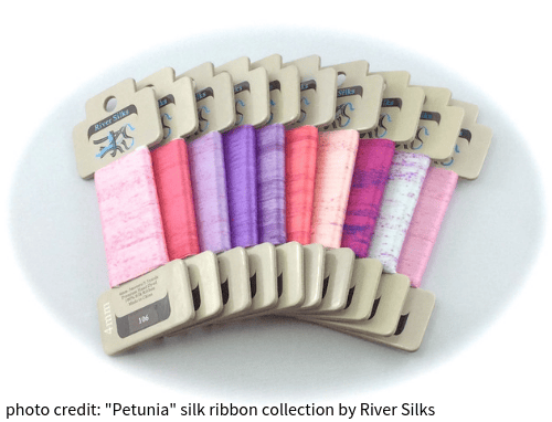 "Petunias" color collection from River Silks