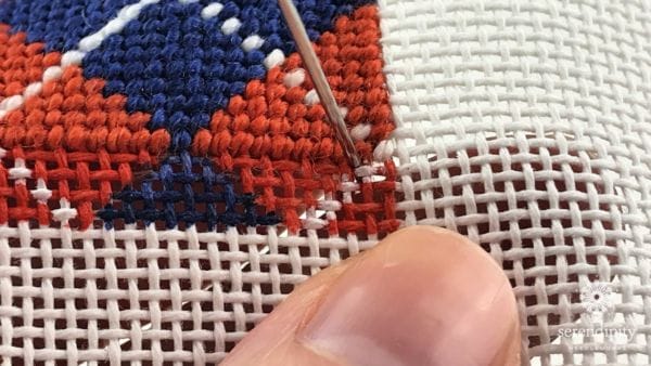 The Needlepoint Binding Stitch - Serendipity Needleworks