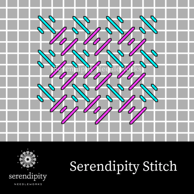 The serendipity stitch is a terrific option for sandy beaches. 