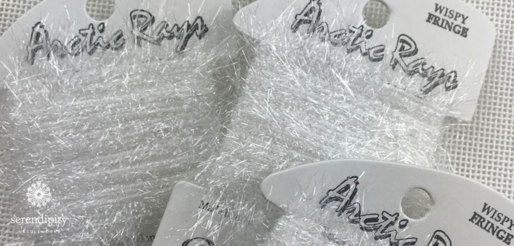 Arctic Rays is a novelty needlepoint thread from Rainbow Gallery.