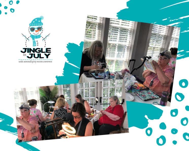 Stitching at Jingle in July!