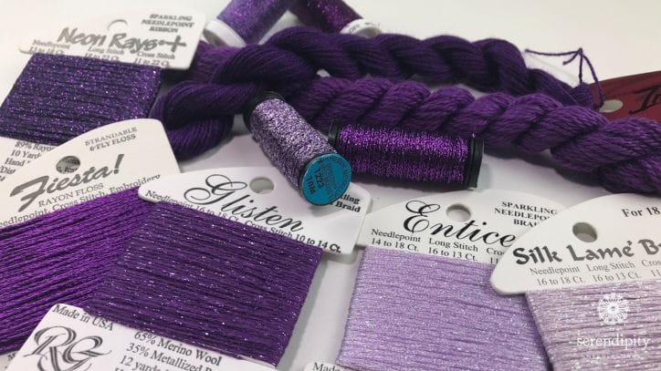Sorting your threads can help you get your needlepoint mojo back!