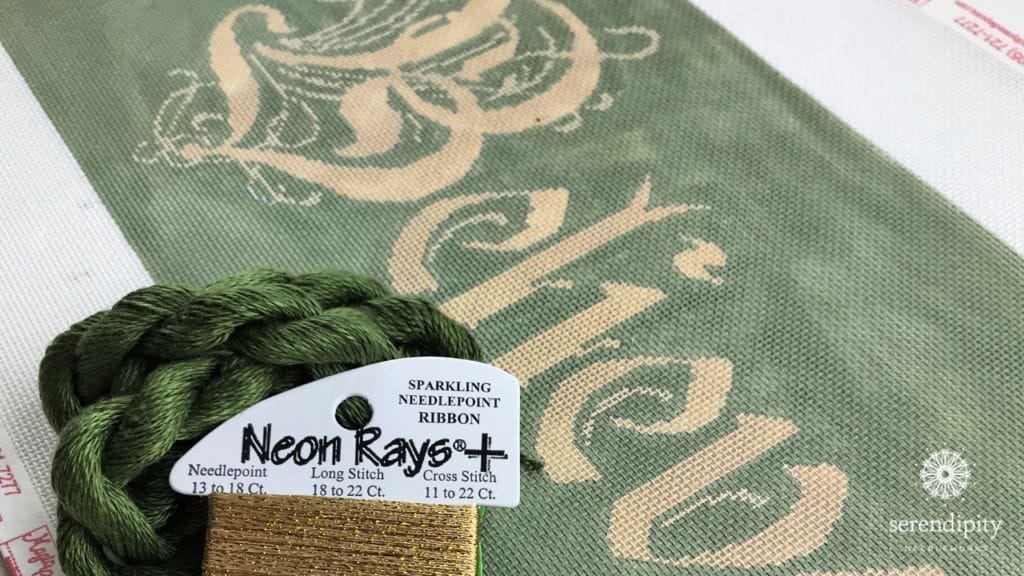 Writing a stitch guide for my new needlepoint canvas...