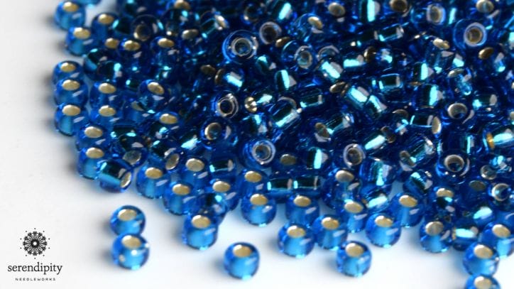Rocaille beads are the most common type of bead used for beading in needlepoint.