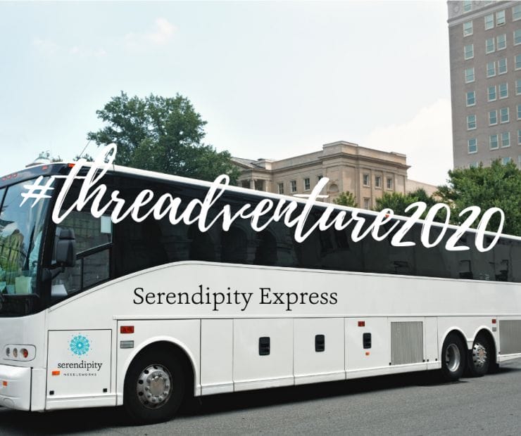 Hop aboard the Serendipity Express and join me for the third stop on our Spring 2020 Threadventure Garden Tour!