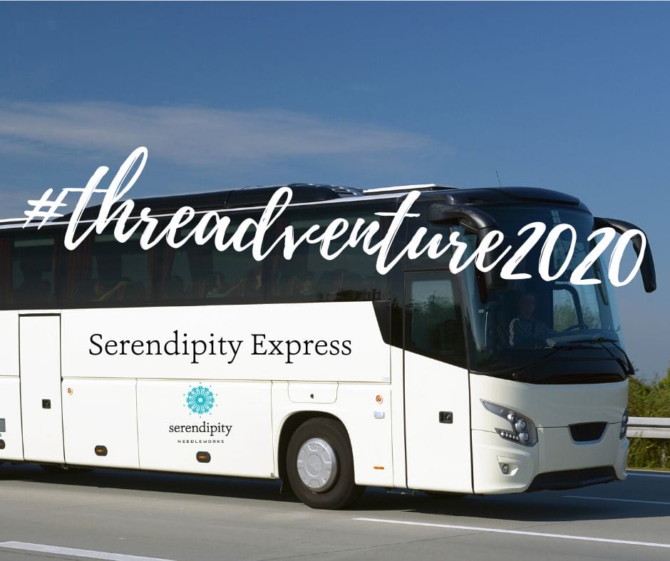 On the road to our next destination on the 2020 Spring Threadventure Garden Tour!