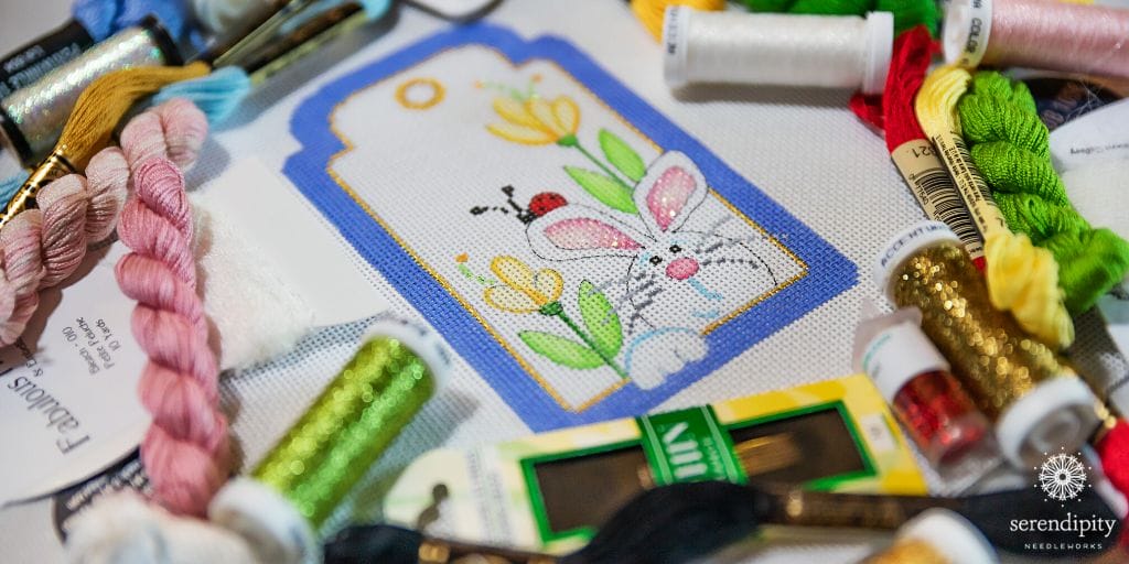 Learn how to stitch fabulous flowers in my brand new online needlepoint workshop.