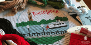 Choosing stitches and threads for your canvases is just part of the process for writing a stitch guide.