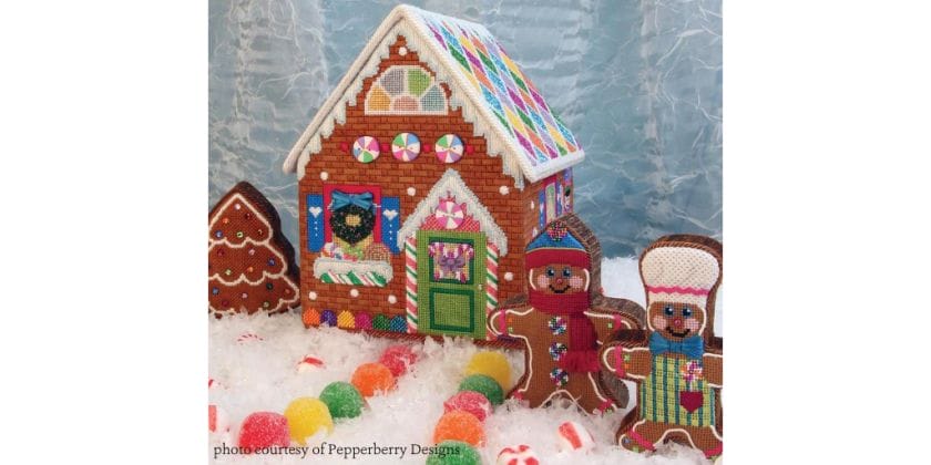 This 3-dimensional gingerbread house by Pepperberry Designs is Diane's favorite!