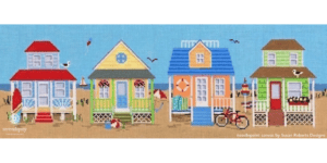 Straight stitches are a terrific way to add texture to your needlepoint projects.