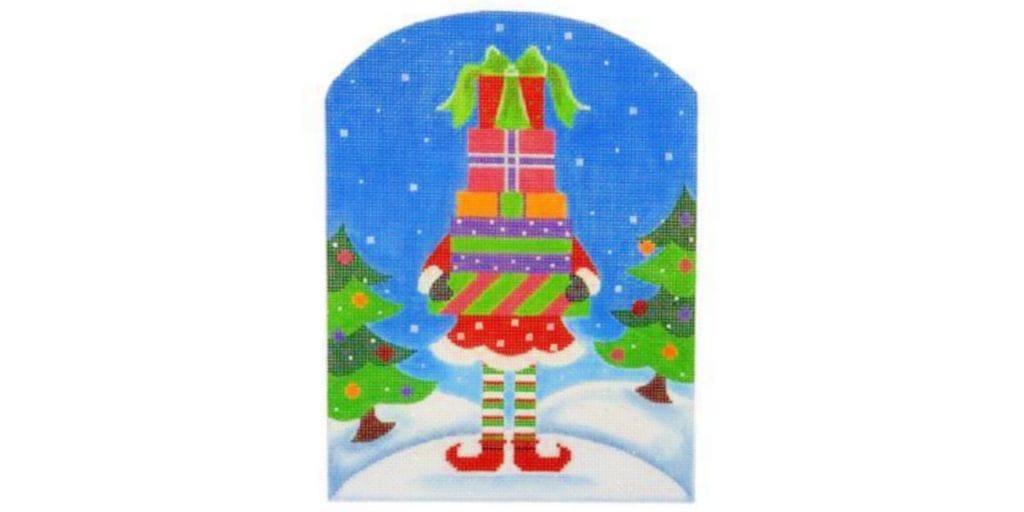 Pepperberry Designs North Pole Elf is a terrific place to try out some crossed stitches.