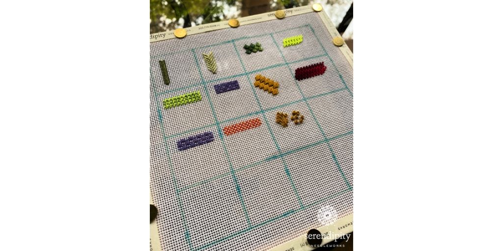 My doodle canvas is marked into 16 one-inch squares.