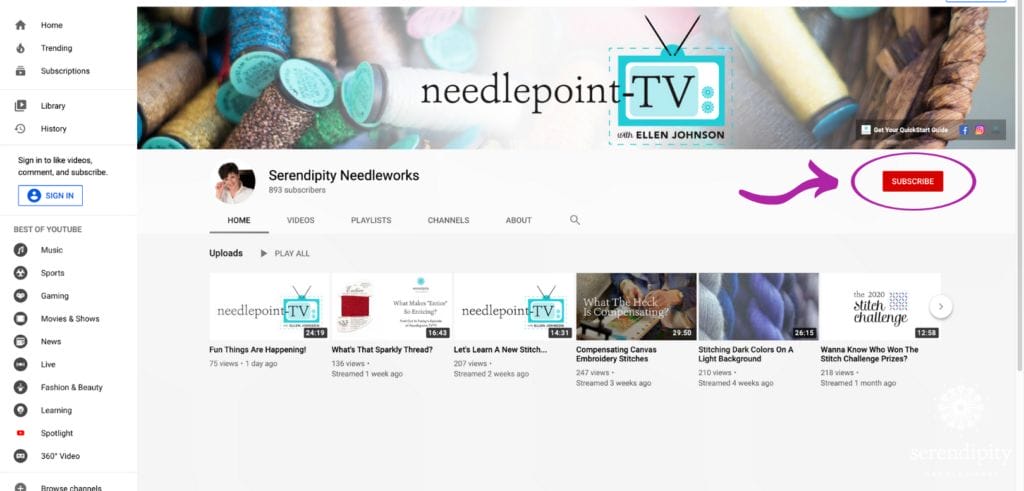 Needlepoint TV