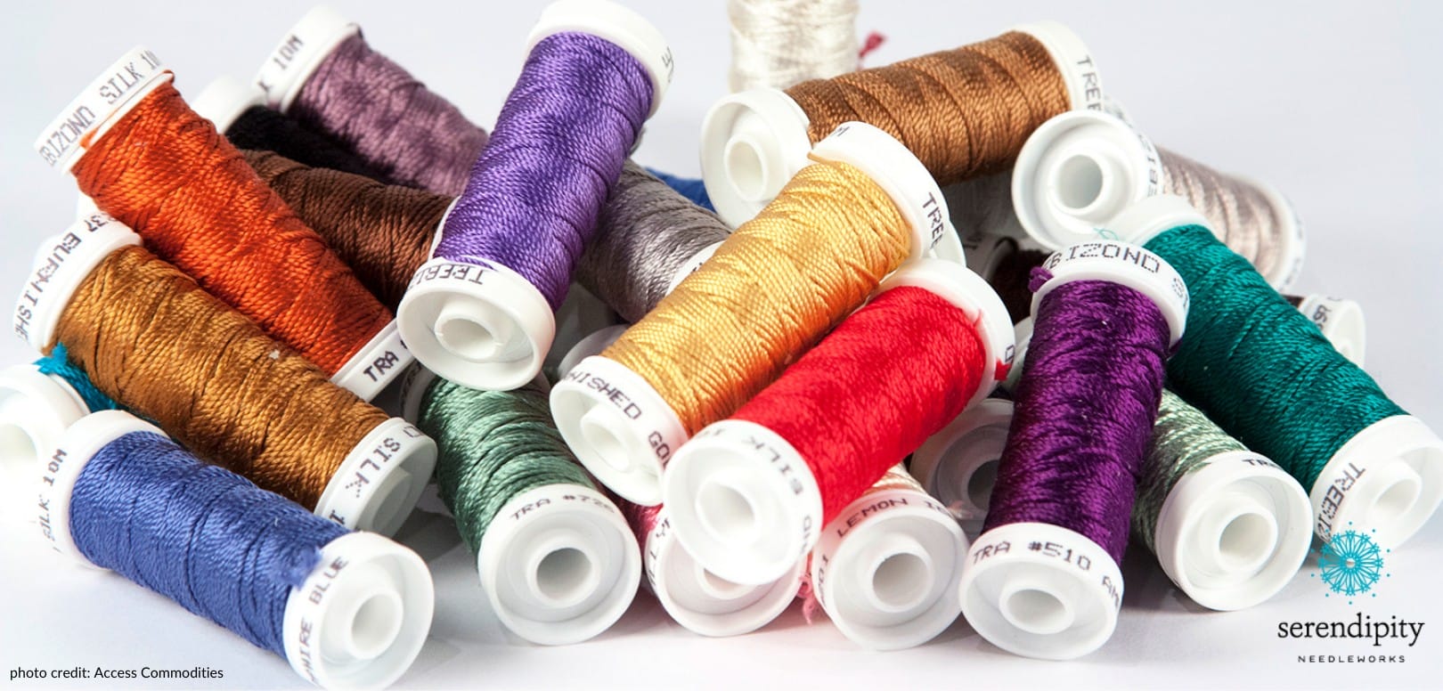 Wool/silk embroidery yarn