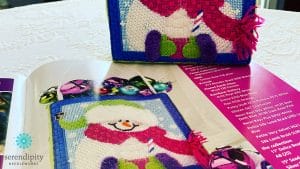 Ellen's stitch guide for "Jingle", a canvas by Pepperberry Designs, was featured in Needlepoint Now magazine.