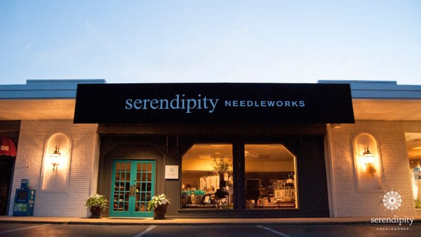 Serendipity Needleworks, a full service needlepoint shop, was open from 2003 - 2017 in Tuscaloosa, Alabama.