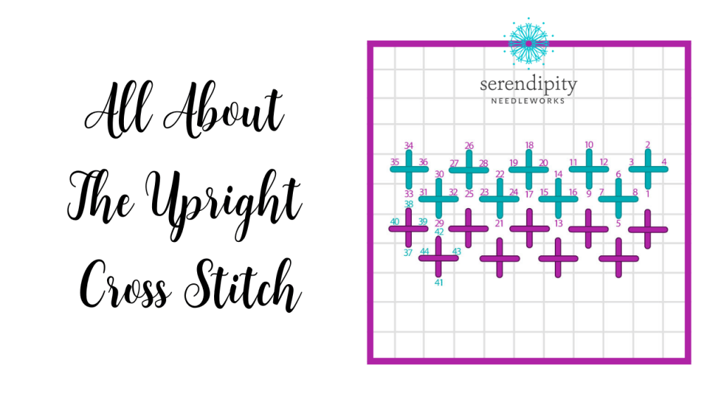 The upright cross stitch is an essential stitch that every needlepointer should know.