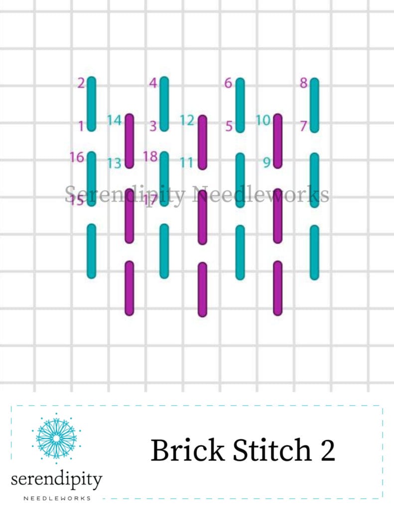 The brick stitch is a very versatile small stitch.