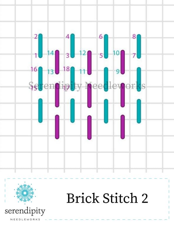 The brick stitch is a very versatile small stitch.