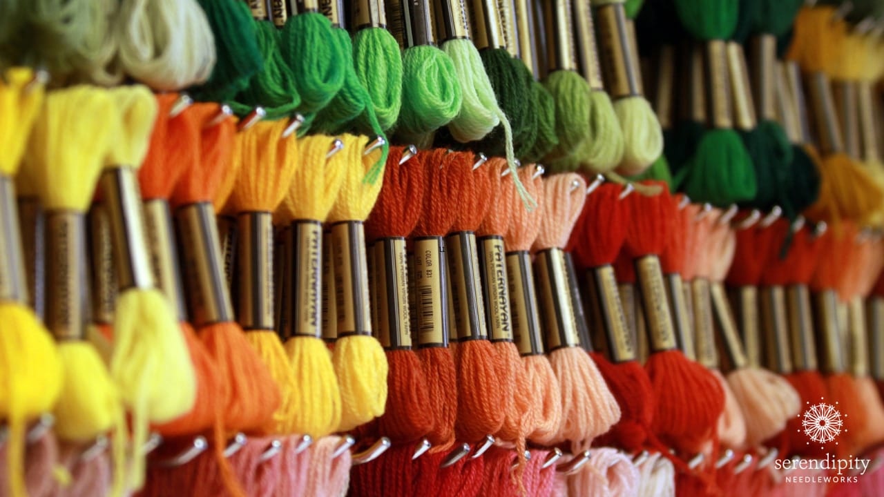 Three Terrific Wool Needlepoint Threads - Serendipity Needleworks