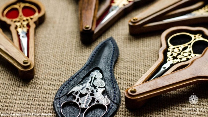 Exquisitely handcrafted embroidery scissors made by Jean-Marie Roulet