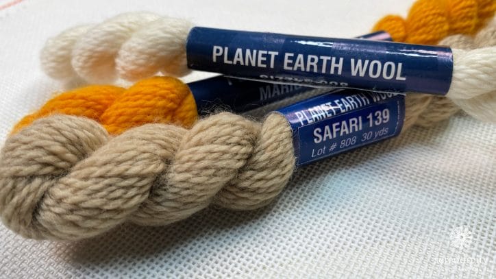 Planet Earth Merino Wool is a terrific thread for all kinds of canvases.