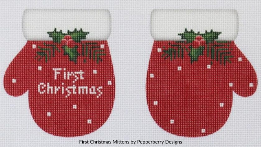 These mittens would also make a cheerful keepsake for baby's first Christmas. 