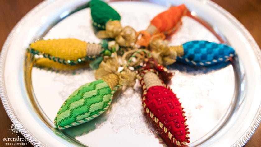 I needlepoint as a form of creative expression.