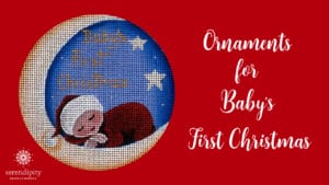 Create an heirloom - stitch an ornament for baby's first Christmas!