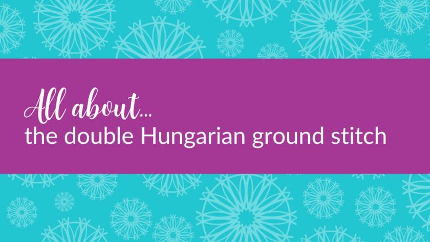 The double Hungarian ground stitch is a terrific option for snow, roads, paths, and even backgrounds.