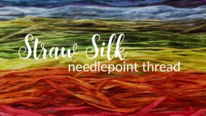 Straw Silk is a luxurious needlepoint thread that comes in more than 100 beautiful colors.
