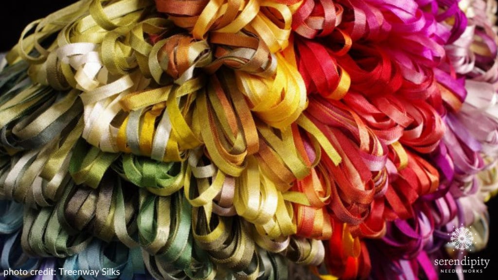 It's a good idea to test for color fastness when working with threads and ribbons that might come in contact with water.