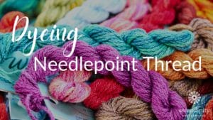 Dyeing needlepoint threads is an art unto itself.